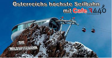 Österreichs höchste Seilbahn mit Cafe 3440